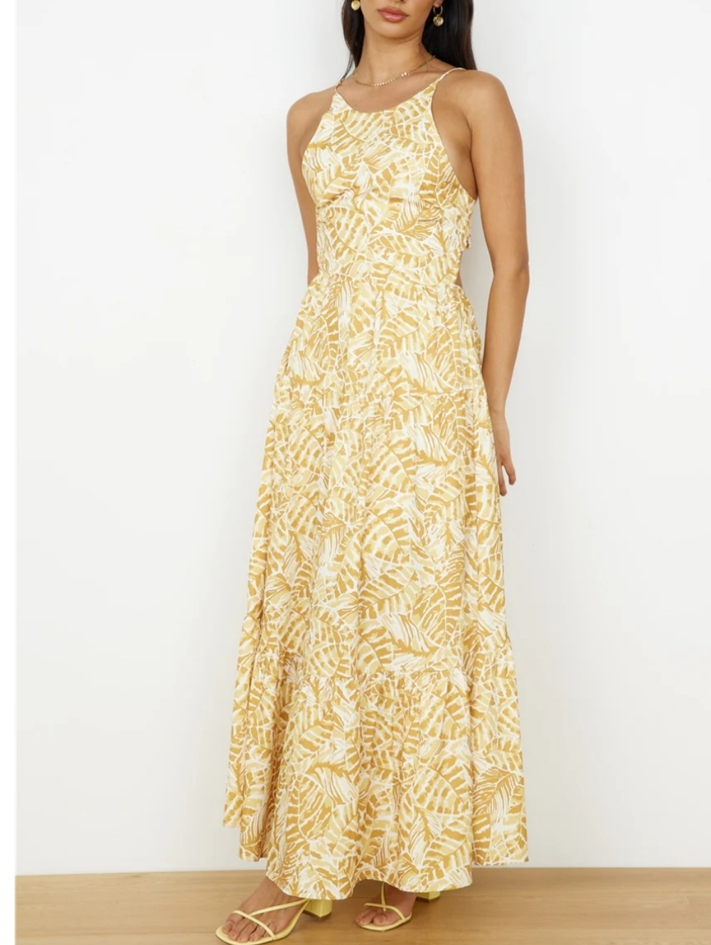 Indikah Take You Home Maxi Dress Yellow